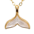 Seashell Charm Necklace--whale-tail