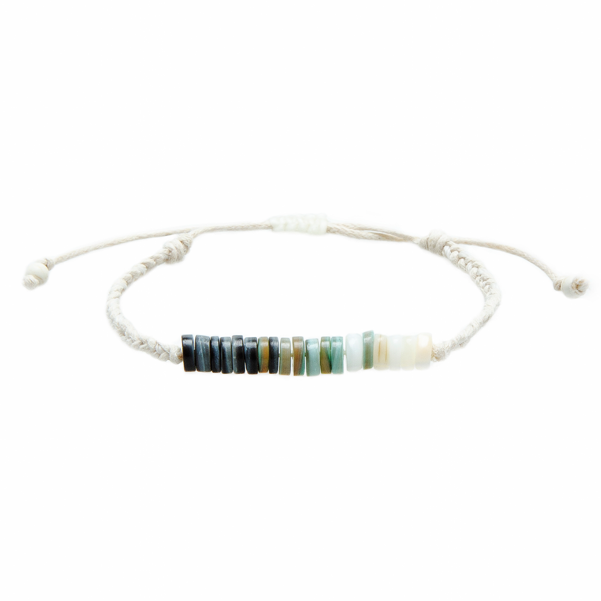 Courtney Braided Puka Shell Bracelet